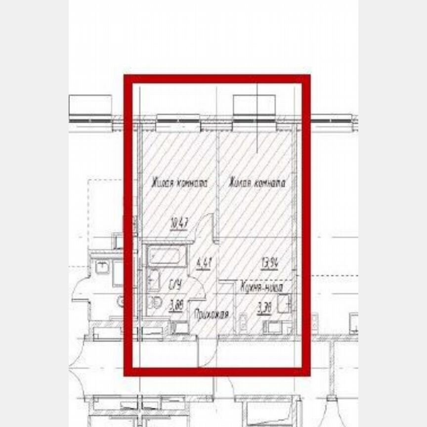 1-к. квартира, 36,1 м², 9/10 эт.