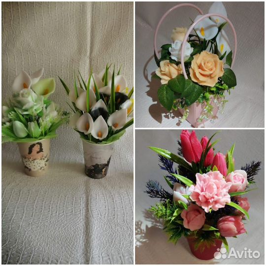 Мыльные букетики на 1 сентября