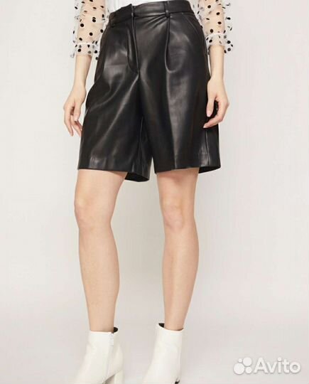 Шорты из экокожи