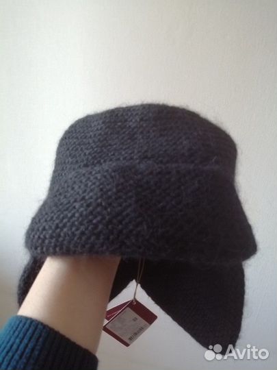 Шапка-ушанка вязаная La Planda