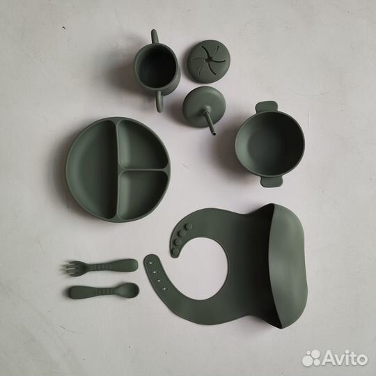 Силиконовая детская посуда