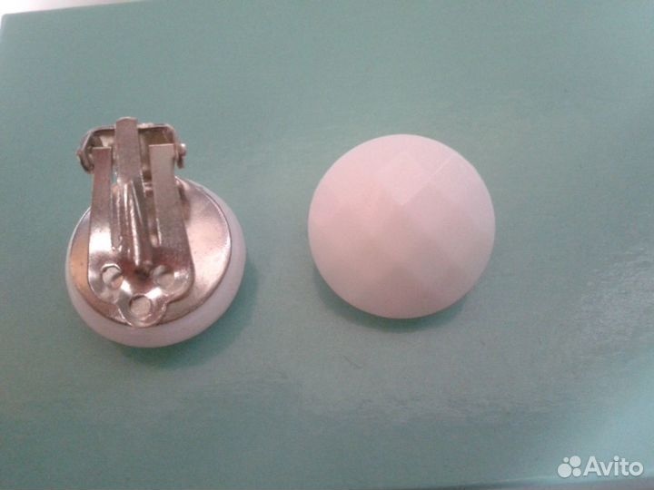 Клипсы стеклянные Чехословакия