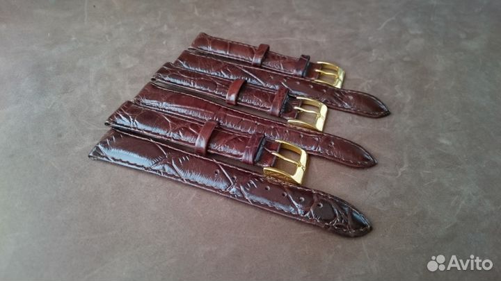 Новый Кожаный ремешок nagata на 18 мм