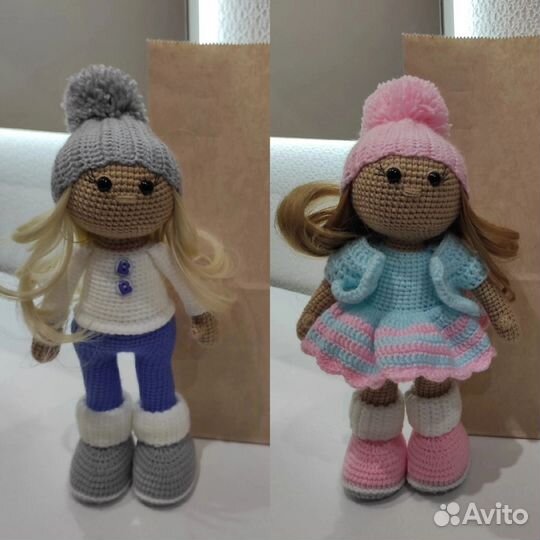 Интерьерная кукла ручной работы. Вязаная кукла