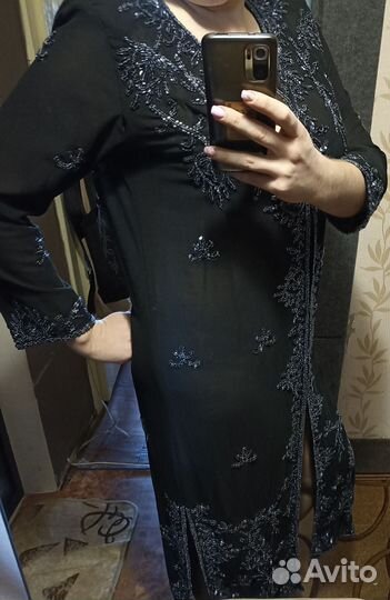 Халат женский прозрачный ручная работа