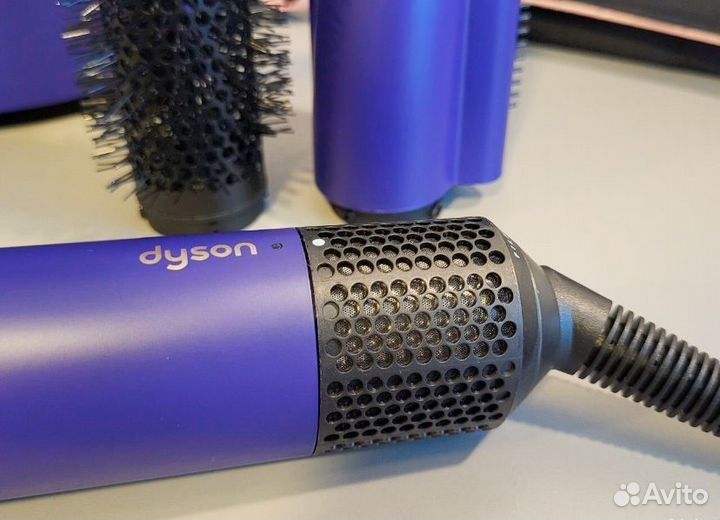 Фен стайлер dyson long hs05 синий