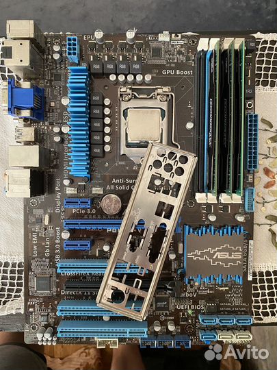 Комплект I7 3770+ 12 gb+ Asus p8h77-v