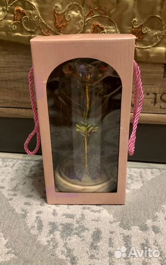 Подарок девушке Ночник Роза в колбе