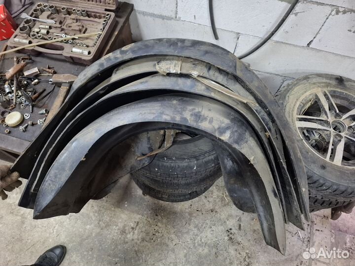 Комплект подкрылок на daewoo matiz