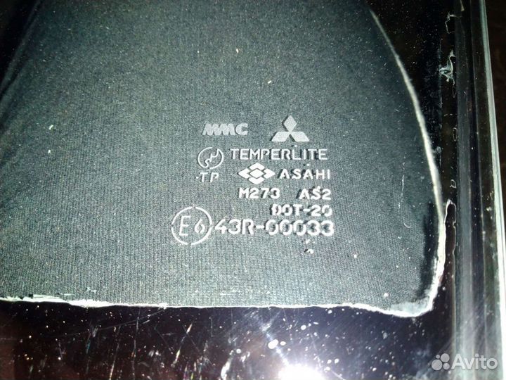 Стекло водителя Лансер