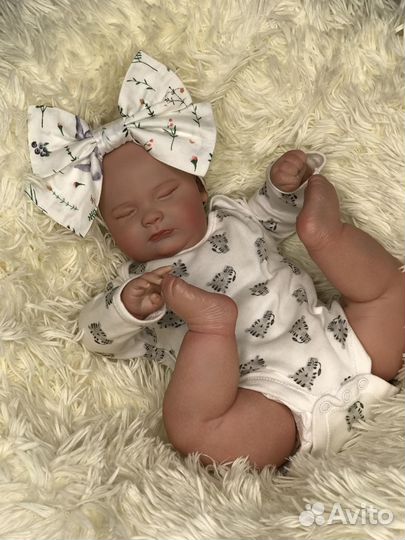 Кукла реборн с ресницами новая