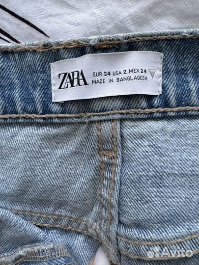 Джинсы zara 34