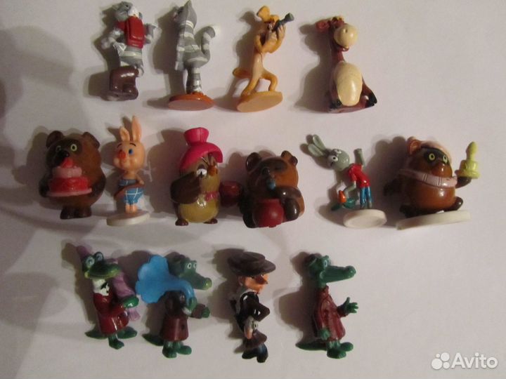 Герои мультфильмов киндер и других производителей