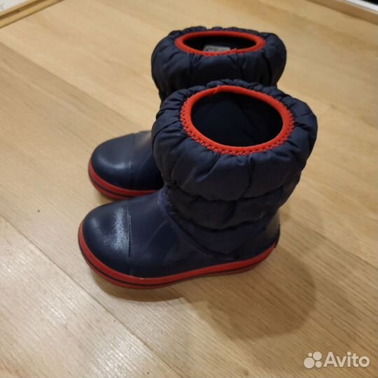 Резиновые сапоги crocs c9 утепленные