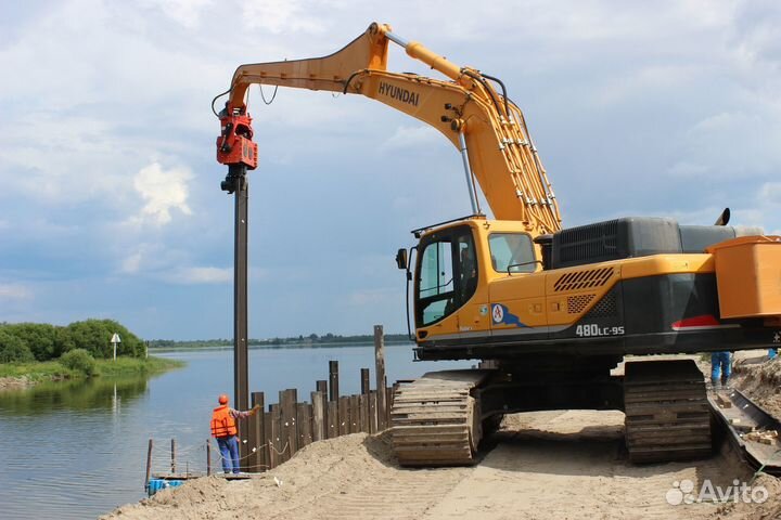 Вибропогружатель Daedong DPD 600T для экскаватора