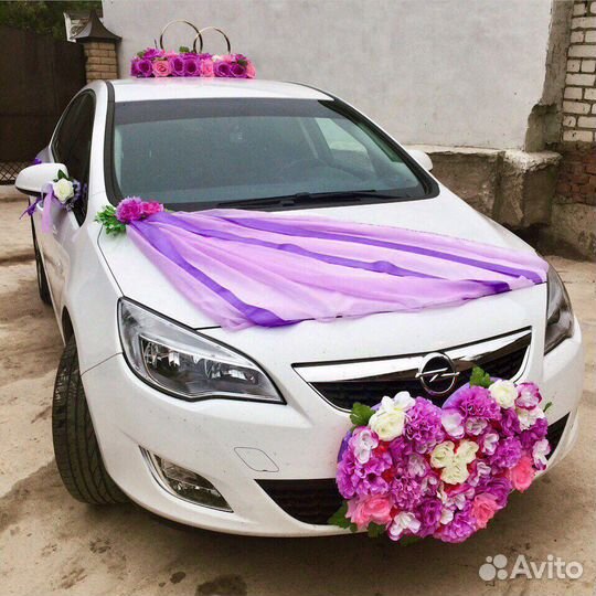 Свадебные украшения на машину
