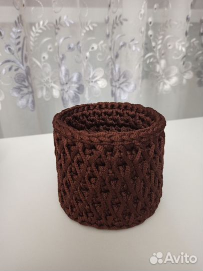 Корзинки вязаные