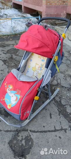 Детские санки коляска бу