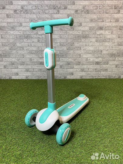 Самокат детский трехколесный Tech taim люксовое ка