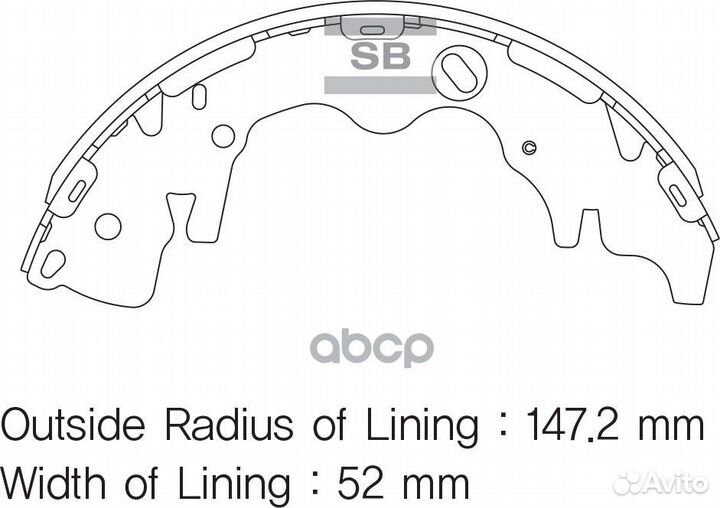Тормозные колодки барабанные hyundai starex SA1
