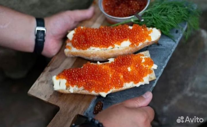 Красная икра кета
