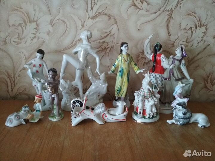 Фарфоровые статуэтки времен СССР