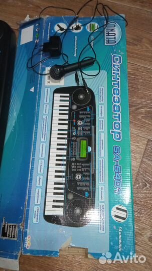 Детский синтезатор с микрофоном