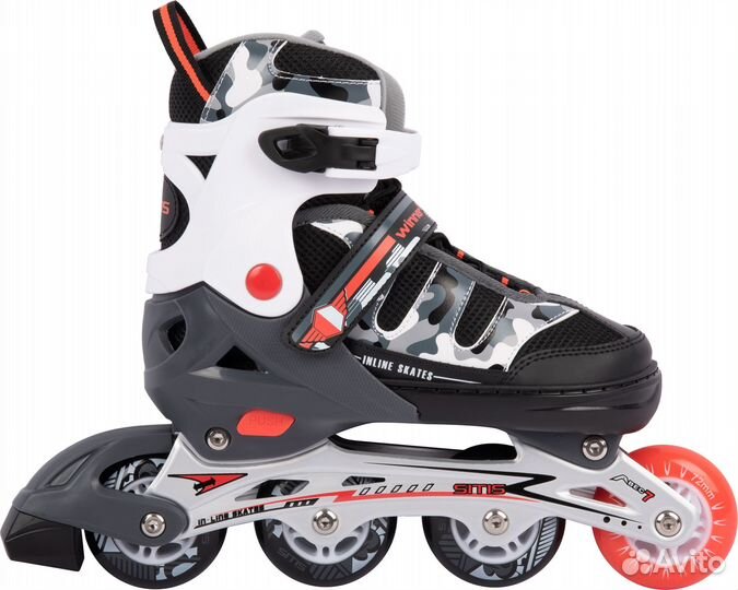 Ролики sitis Winner Black-White-Grey Lip410