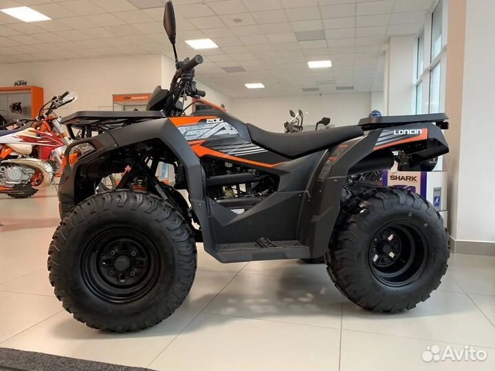 Квадроцикл Loncin Overland 200 черно-оранжевый