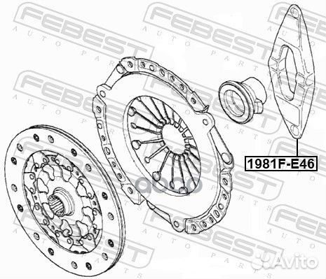 Вилка сцепления 1981F-E46 Febest