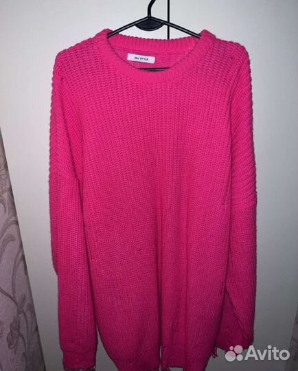 Удлинённый свитер-платье