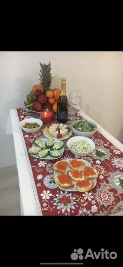 Комплект новогодний. Скатерть + дорожка на стол