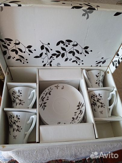 Чашка с блюдцем для кофе