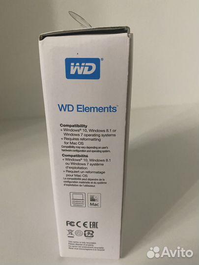Новый внешний HDD WD Elements Portable 1 TB