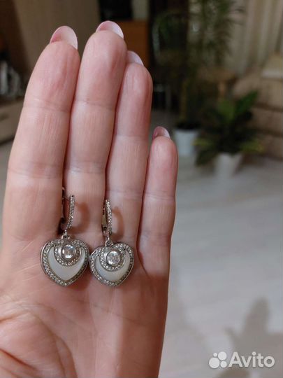 Серёжки разные, серебро