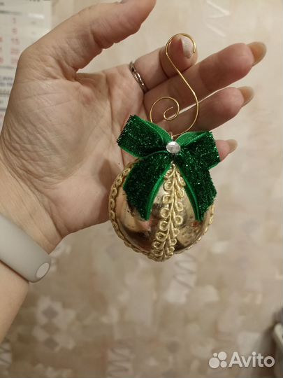 Новогодние шарики, ручная работа