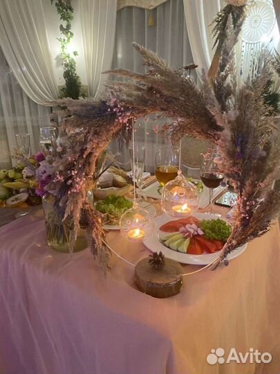 Свадебное украшение столов