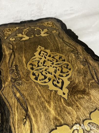 Нарды ручной работы со стеклянным игровым полем