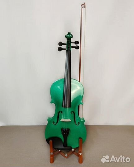 Новая Скрипка зеленая antonio lavazza VL-20 GR 4/4