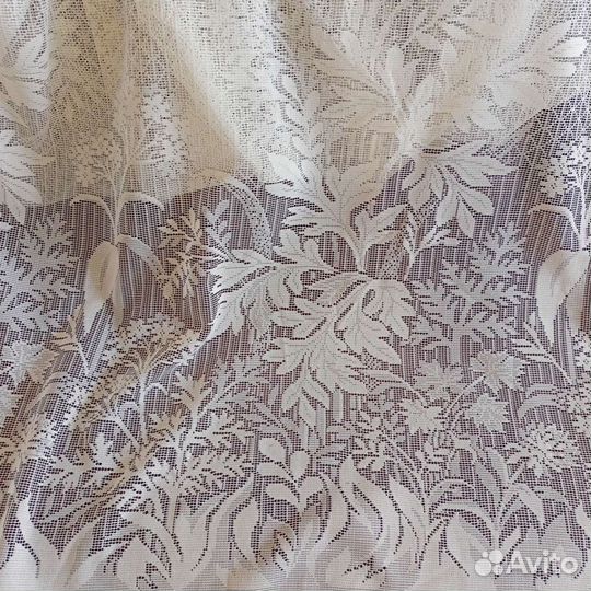 Тюль белый б/у