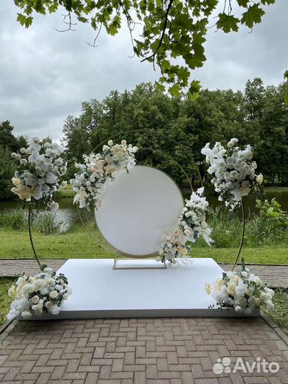 Цветочное оформление свадьбы, юбилея