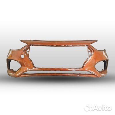 Новый коричневый бампер Hyundai Solaris 2 дорестай