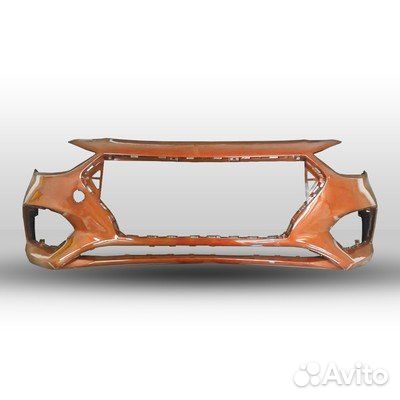 Новый коричневый бампер Hyundai Solaris 2 дорестай