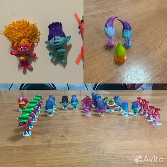 Фигурки Тролли мини фигурки