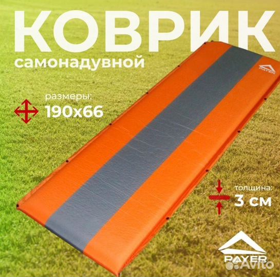 Туристический коврик самонадувающийся