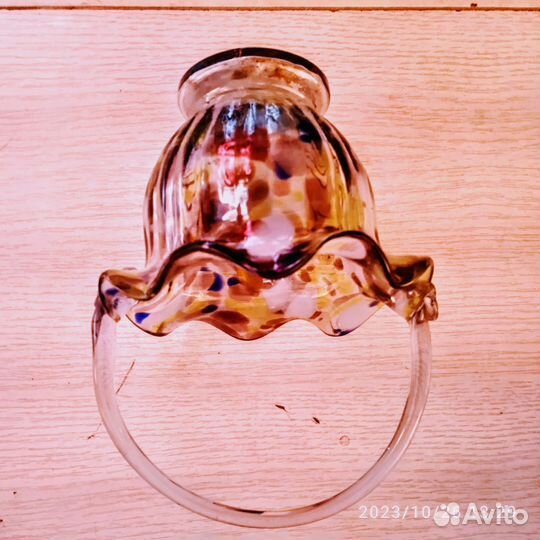 Гутное стекло,ручная работа,оч. Старая