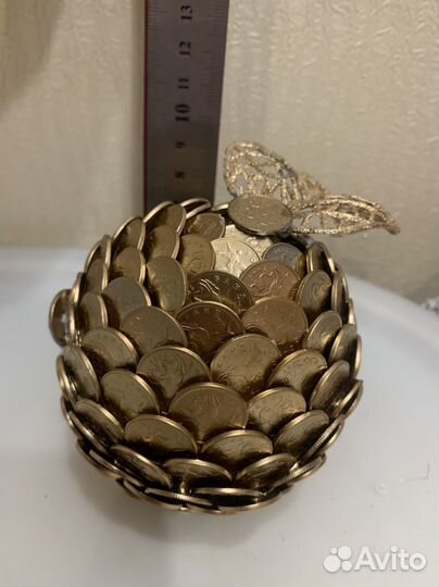 Денежный амулет из копеек. Изящный подарок