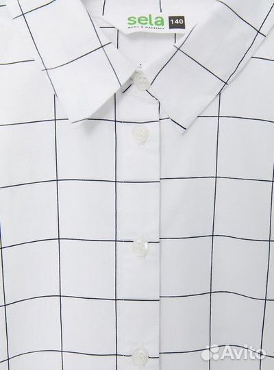 Б/У школьная рубашка sela размер 164