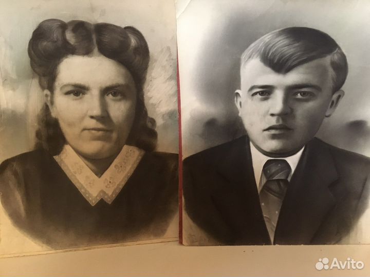 Фото портреты 1938 г СССР 35 см на 24 см