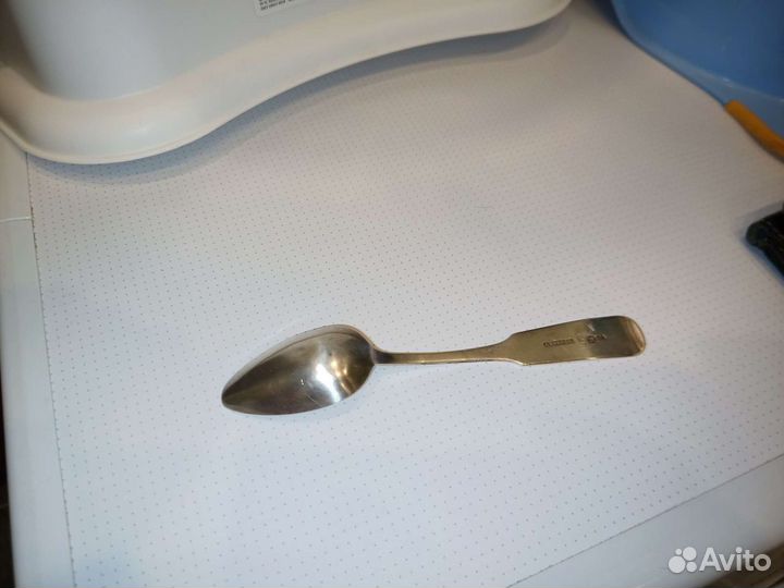 Серебряная чайная ложка 84 пробы